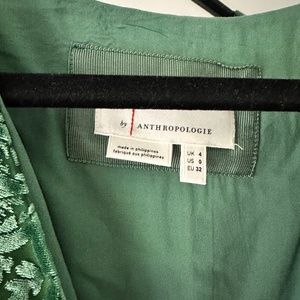 Velvet Green Midi Dress